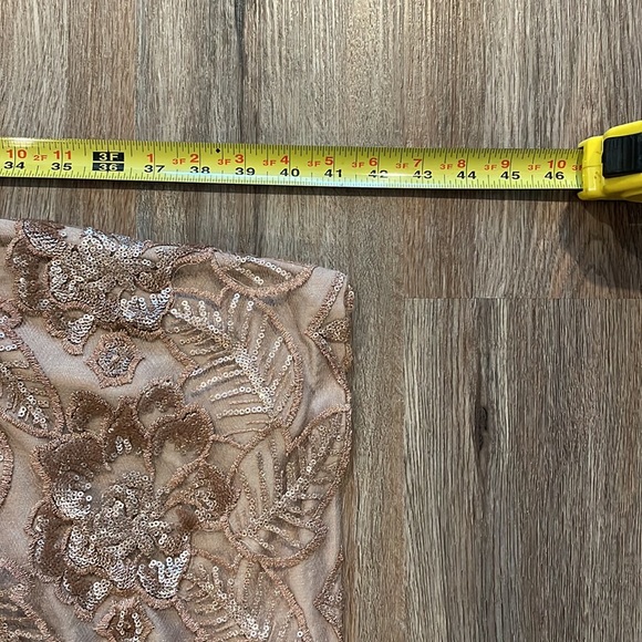 Alex Evenings - Rose Gold Sequin Cocktail Dress - Size 12 - Picture 5 of 8